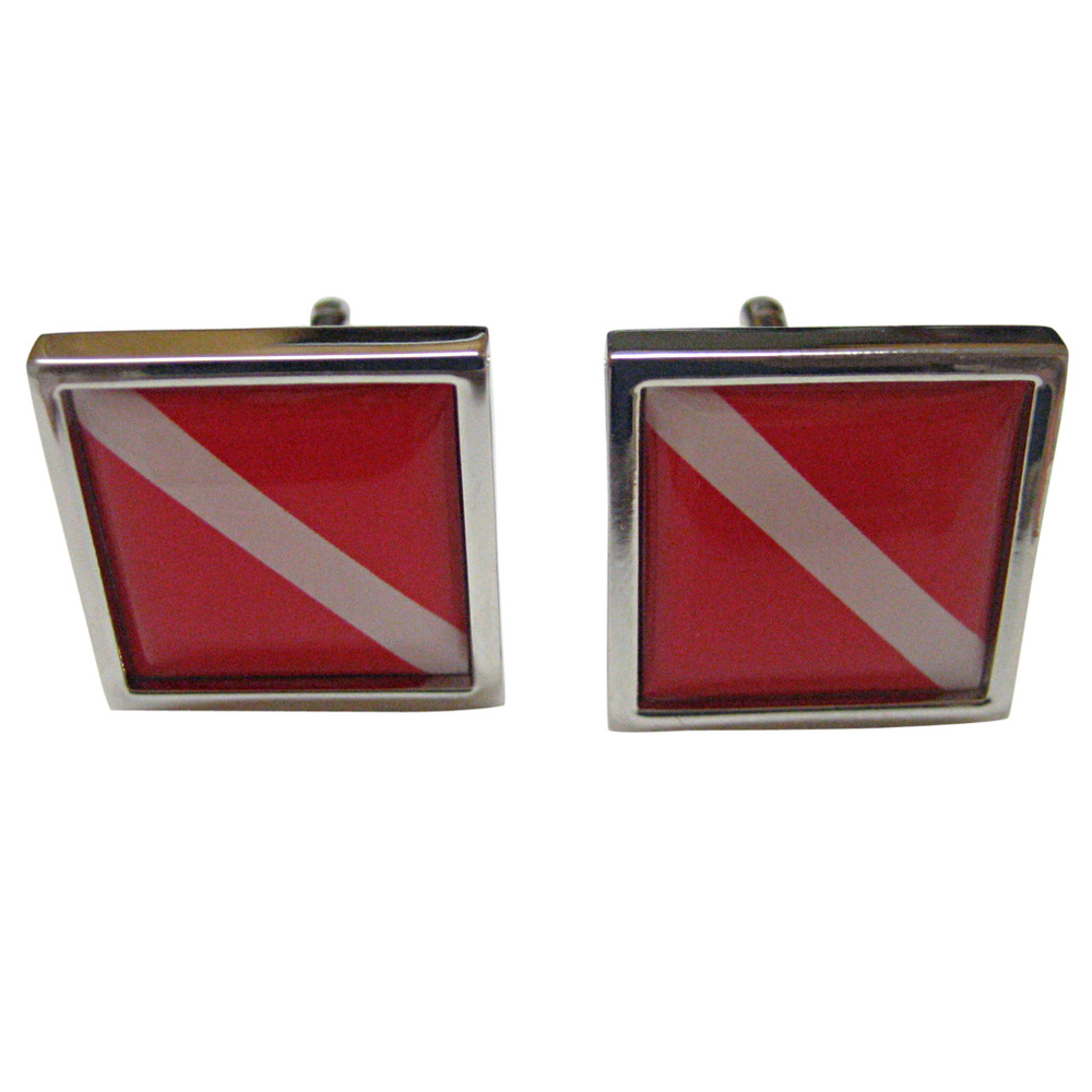 Scuba Diving Flag Cufflinks